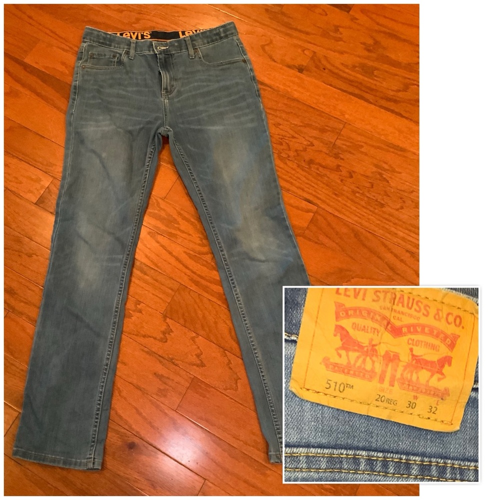 Levi's Slim Straight Jeans in Light Blue Denim